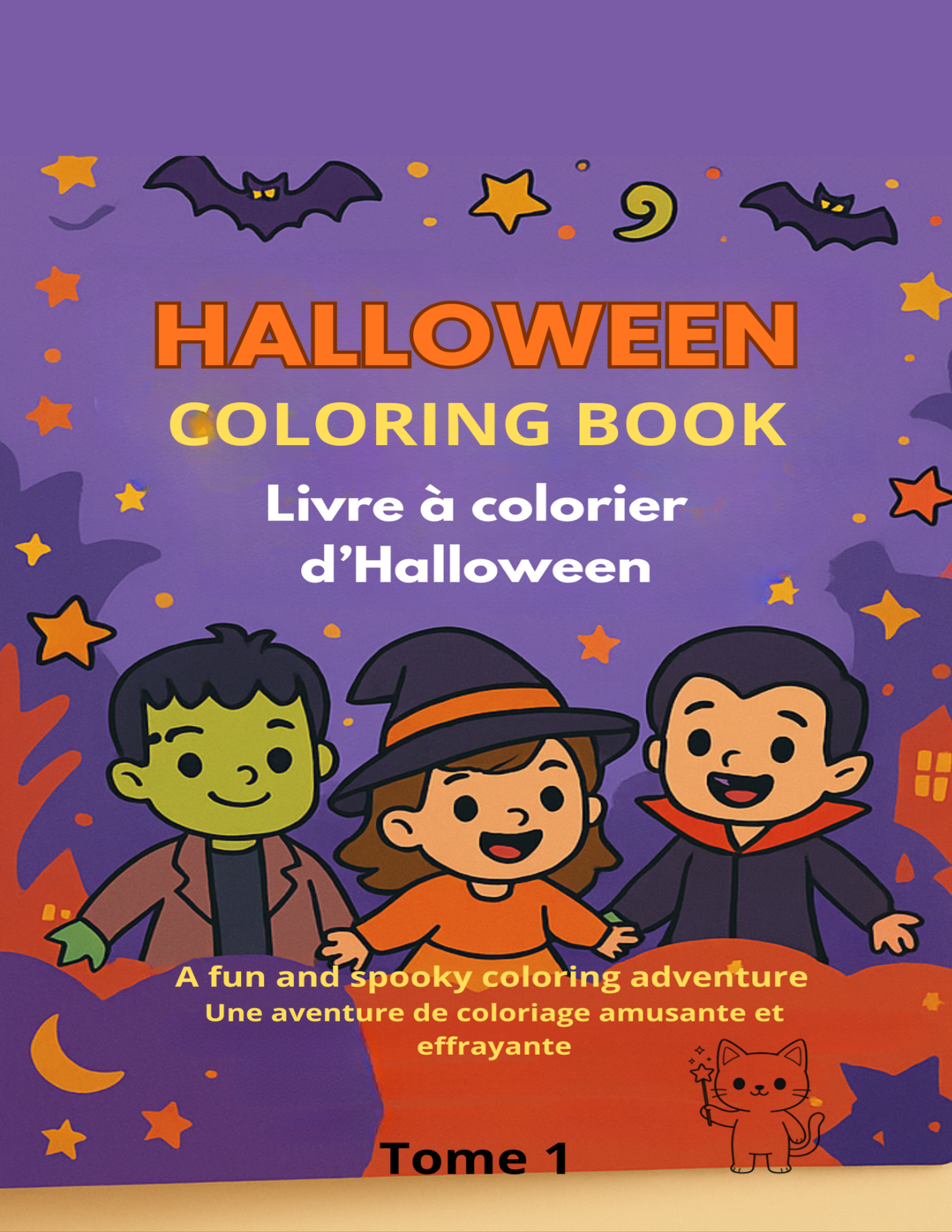 Couverture — Livre à colorier d'Halloween - Halloween Coloring Book