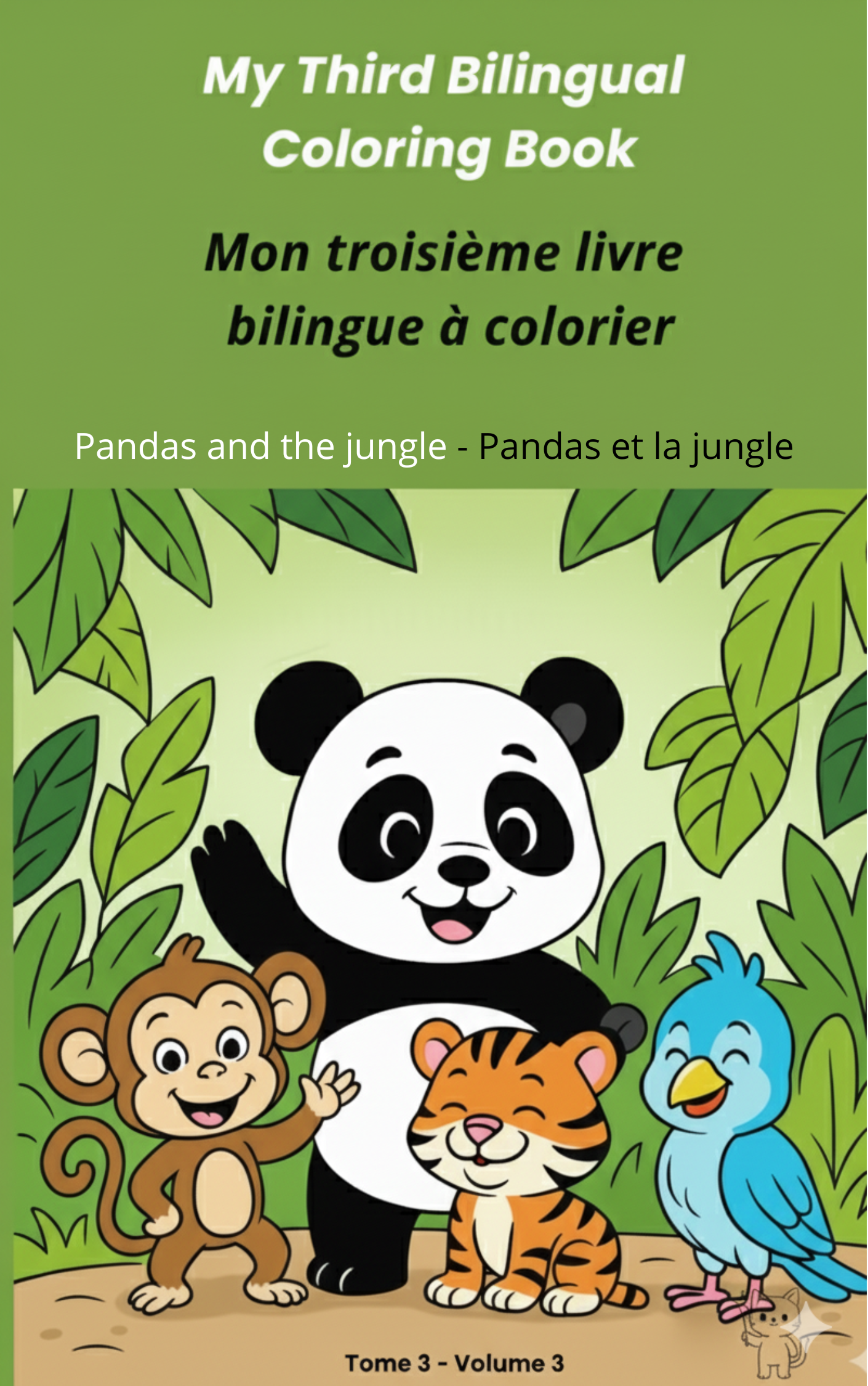 Couverture — Mon troisième livre bilingue à colorier - My Third Bilingual Coloring Book